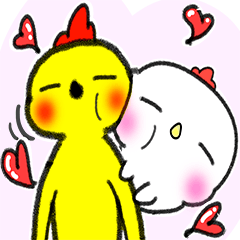 [LINEスタンプ] Mr Wang and Chick Po~~