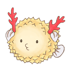 [LINEスタンプ] Cute puffer-Rolling's daily life