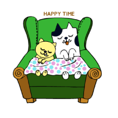 [LINEスタンプ] sweet friendship of bobo＆mung chi