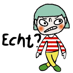 [LINEスタンプ] Ella in May (Deutsch)の画像（メイン）