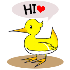 [LINEスタンプ] Yellow Duckling
