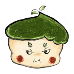 [LINEスタンプ] Funny Big Pie face boy Come also！！