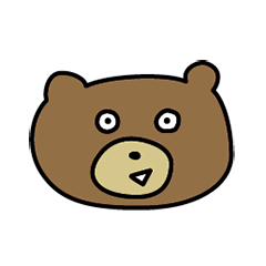 [LINEスタンプ] うわべのくま