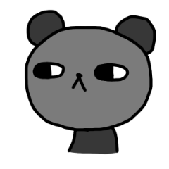 [LINEスタンプ] 黒くま