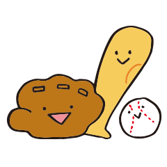 [LINEスタンプ] 野球応援団1-実況野球お留守盤の画像（メイン）