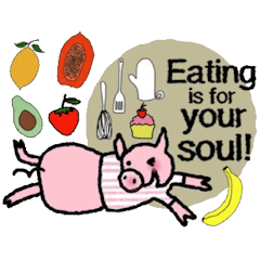 [LINEスタンプ] Happy Piggie in Mayの画像（メイン）