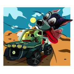 [LINEスタンプ] Randy Hound
