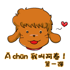 [LINEスタンプ] My name is A chun~