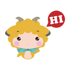 [LINEスタンプ] sheep and samll wolf