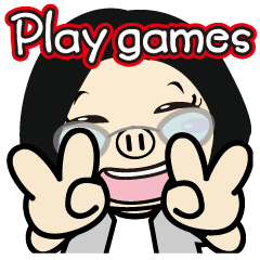 [LINEスタンプ] Let's play scissors paper stone games