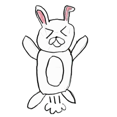 [LINEスタンプ] もあれのゆるうさぎスタンプ