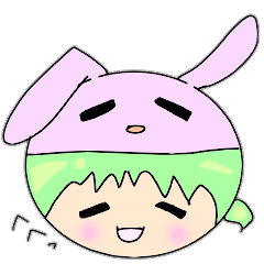 [LINEスタンプ] うさぎ帽子のうみちゃん