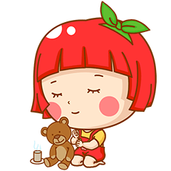 [LINEスタンプ] Apple MeiMei (EN)