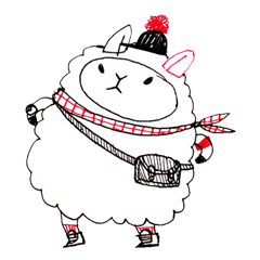 [LINEスタンプ] Hipstersheep