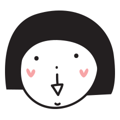 [LINEスタンプ] Lively kid's face