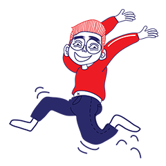 [LINEスタンプ] Mr. Glasses Boy