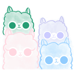 [LINEスタンプ] Doodle Alpaca 2 (Friends)