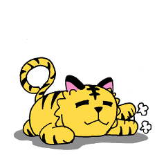 [LINEスタンプ] ぐにゃトラスタンプ