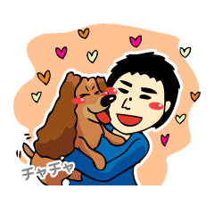 [LINEスタンプ] chacha dog