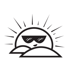 [LINEスタンプ] Sun and Mountain
