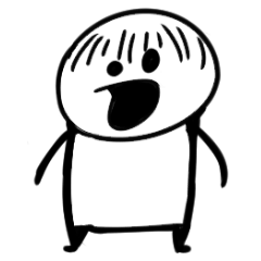 [LINEスタンプ] hair loss man