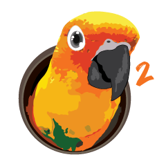 [LINEスタンプ] Sun Conure Parrot 2