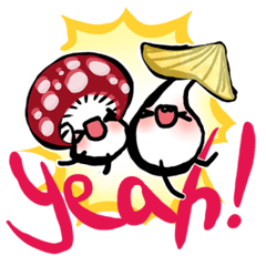 [LINEスタンプ] Mushrooooom！2