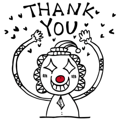 [LINEスタンプ] 赤い鼻の道化師