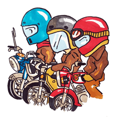 [LINEスタンプ] Taiwan B1Motorcycle Club No.2
