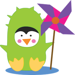 [LINEスタンプ] cute cactus asking mon 