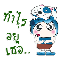 [LINEスタンプ] Mr. Hatori and cat..^^