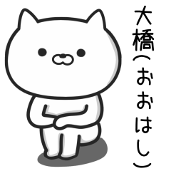 [LINEスタンプ] 大橋(おおはし)さんが使うネコのスタンプ