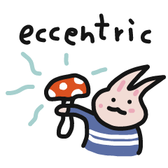 [LINEスタンプ] わりとへんなうさぎさん