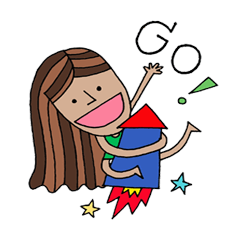 [LINEスタンプ] Weird girl