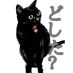 [LINEスタンプ] 黒猫ネロの日常