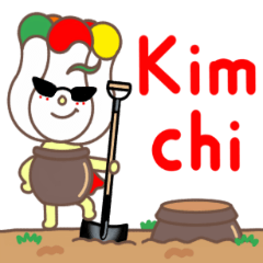 [LINEスタンプ] Jangdokdae Kimchi (Korean/English)