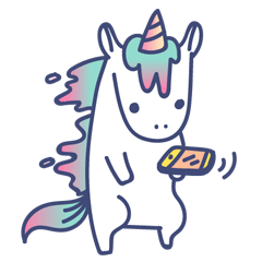 [LINEスタンプ] Unicorn Crayon