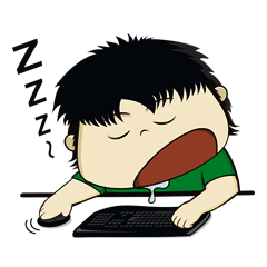 [LINEスタンプ] A tiat homebody
