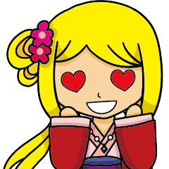 [LINEスタンプ] Lovely ancient girl