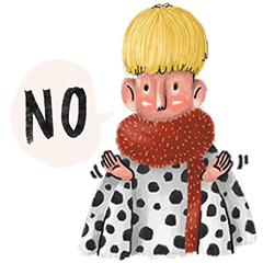 [LINEスタンプ] say NO！の画像（メイン）