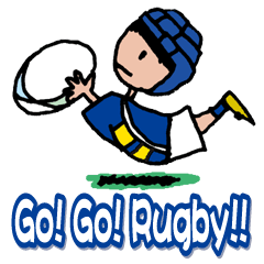 [LINEスタンプ] go go rugby