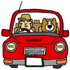 [LINEスタンプ] 犬と男