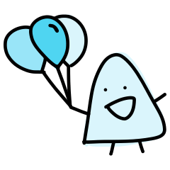 [LINEスタンプ] Cute Blue smiley - funny face love emoji