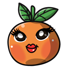 [LINEスタンプ] Cute Oranges emoji - all best for you