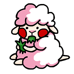 [LINEスタンプ] 羊と羊の人形