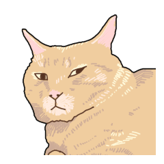 [LINEスタンプ] ゆるい雰囲気のねこ