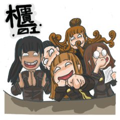 [LINEスタンプ] Counter service staff 01