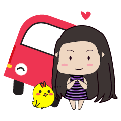[LINEスタンプ] Jenny's life with me