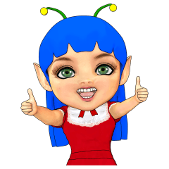 [LINEスタンプ] 宇宙少女ピノの笑顔