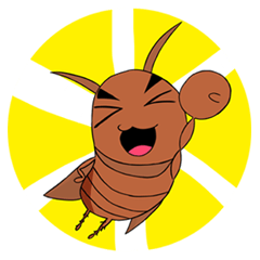 [LINEスタンプ] wulitou cockroach family
